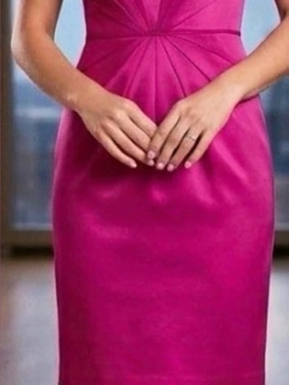 Larisa Boat Neck Dress Pink Midi